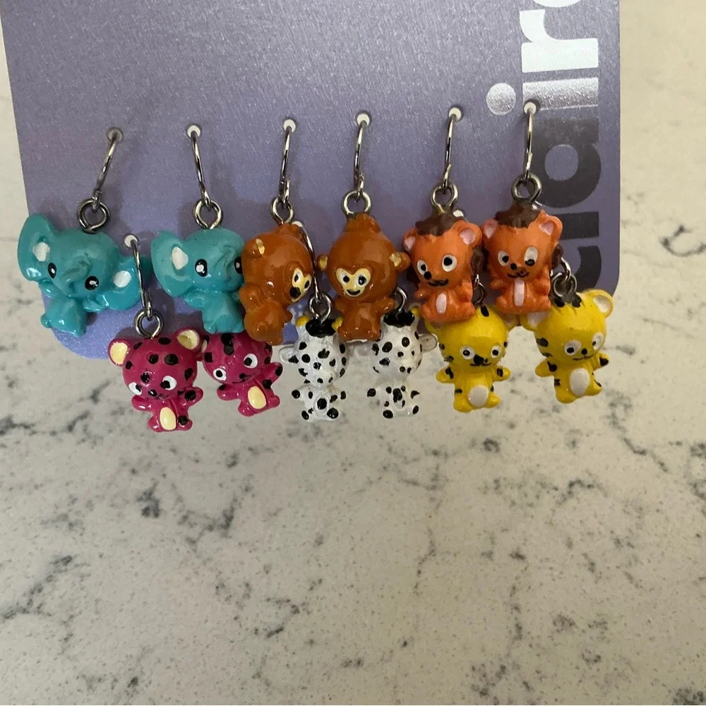 Claire’s girls animal earrings 6 pairs